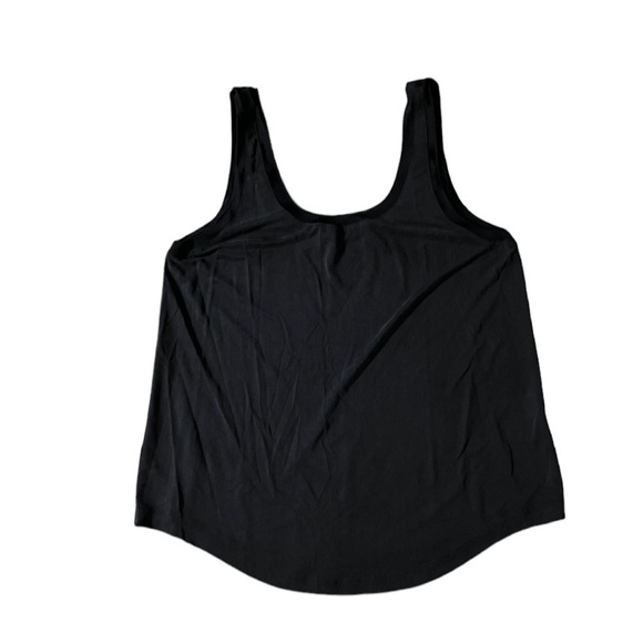 Tart Womens Black Tank Top Rounded Hem Scoop Neck Size Medium - Picture 1 of 5
